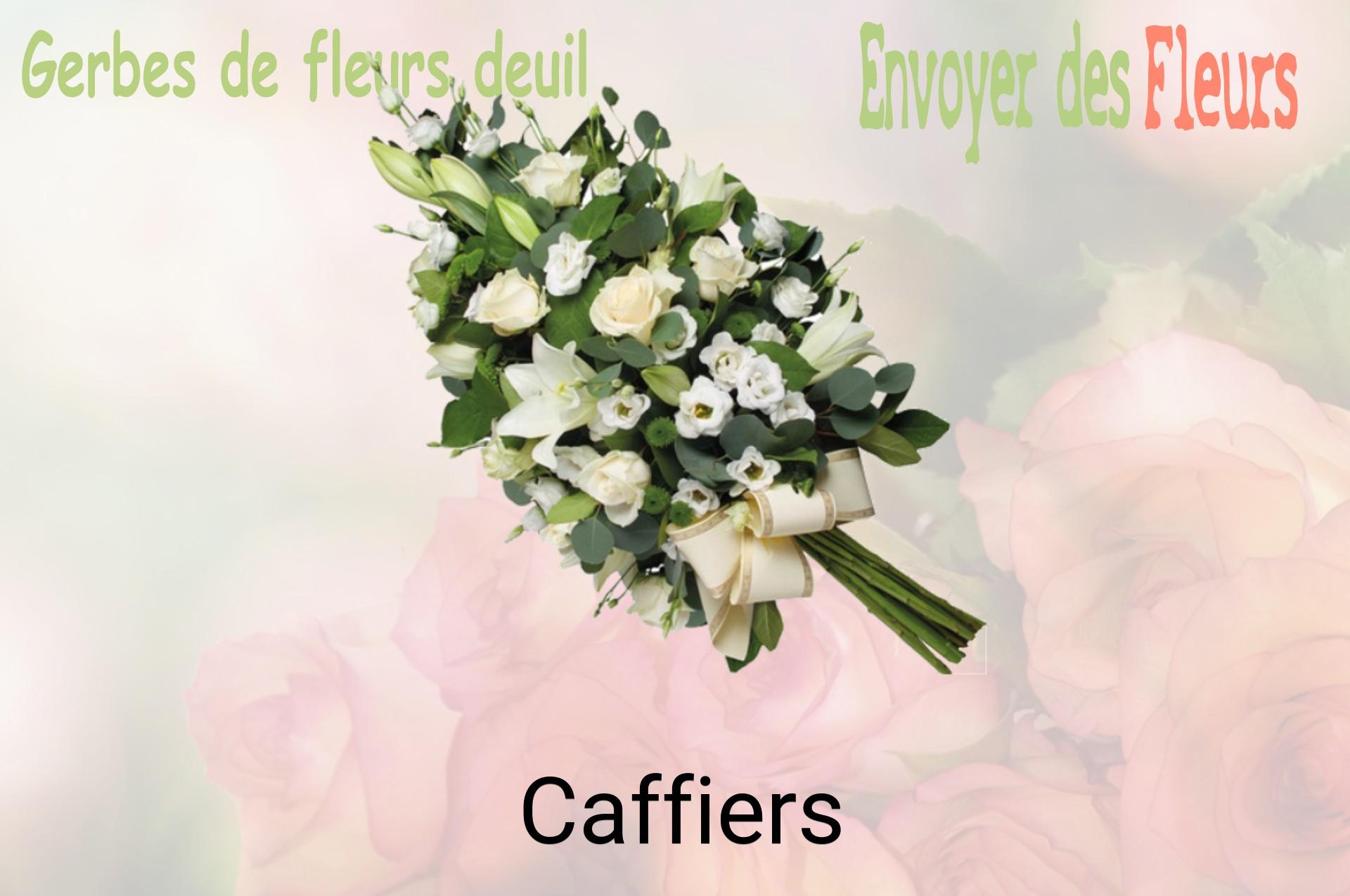 Gerbe de fleurs de deuil livrée à Caffiers